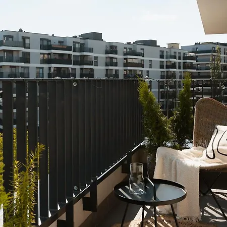 Cozy In Japandi Style With Parking Modlinska Zeran, Varşova