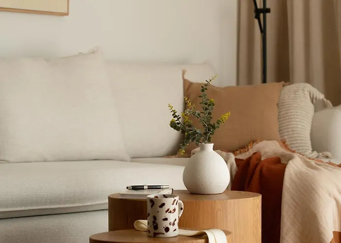 Cozy In Japandi Style With Parking Modlinska Zeran, Apartman