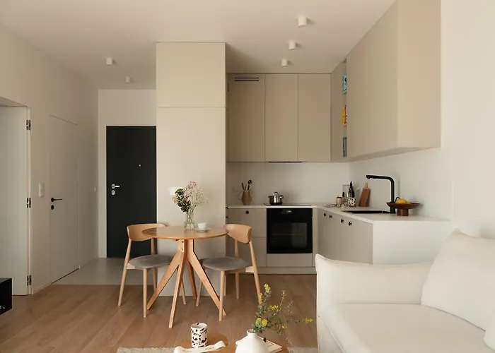 Cozy In Japandi Style With Parking Modlinska Zeran, Apartman Varsó